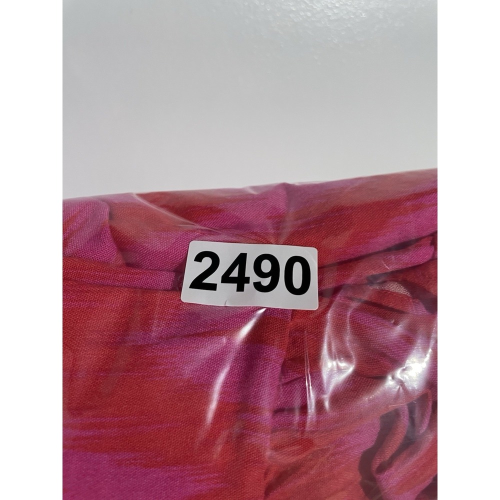 Pomander Place Tuckernuck Dress Ikat Kenzo S Hot Pink Red Tiered Flowy Vacation - Picture 11 of 11